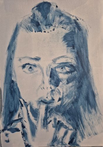 Sponge Brush Portrait