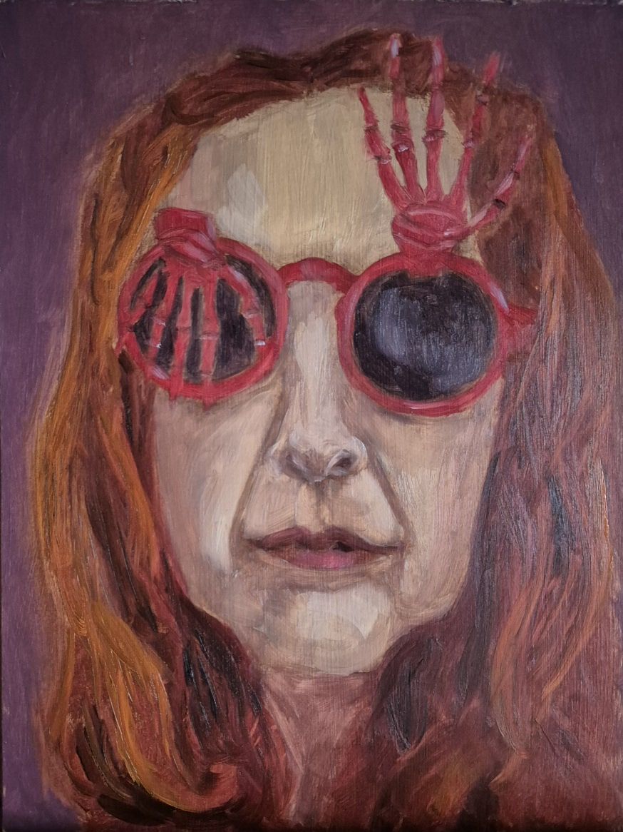 Skeleton Hands Selfie