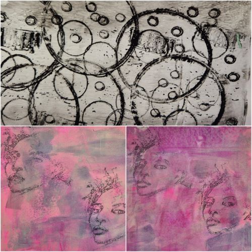 From Sketchbook To Gel Print Via Inkjet Printer