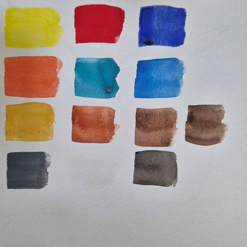 Swatching Gouache