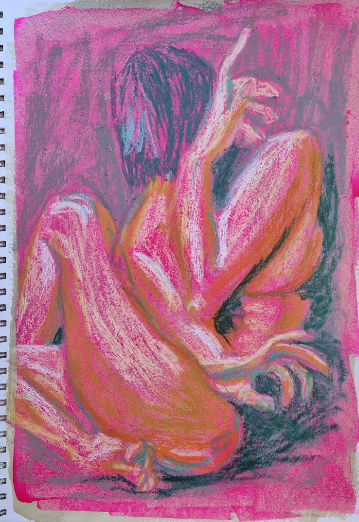 Dusting The Oil Pastels Off